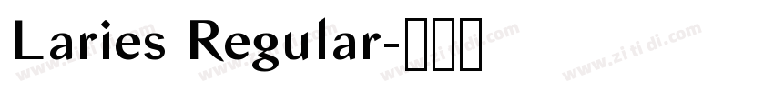 Laries Regular字体转换